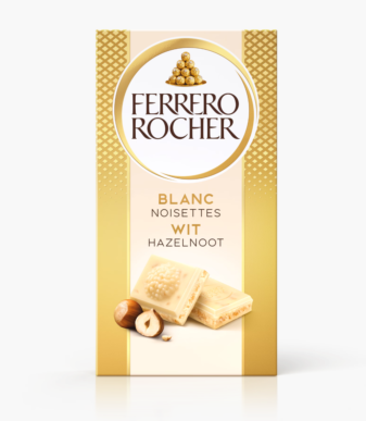Ferrero Rocher – Tablette Chocolat Blanc Noisettes 90g