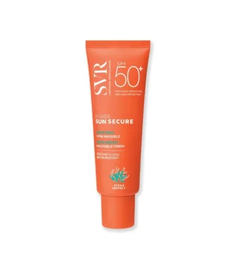 SVR - Sun Secure Fluide Solaire Non Gras Fini Invisible SPF50+ - Visage - Peaux Normales à Mixtes, 50ml