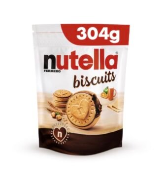 NUTELLA Biscuits Fourrés Noisettes et Cacao 304 g (22 biscuits)