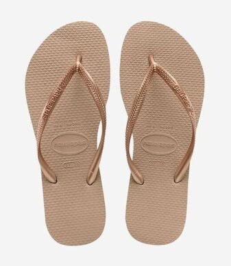 HAVAINAS - Tongs Pour Femme Rose Or