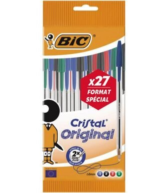 Pack de 27 Stylos Bic Cristal Original