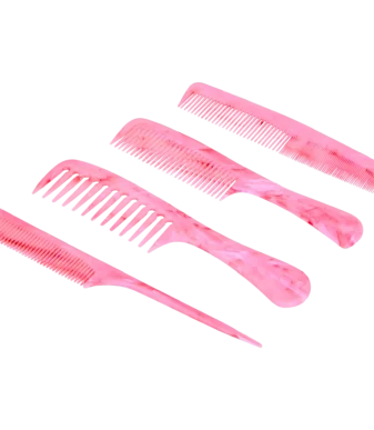 Lot de 4 Peignes à Dents Larges et Fines